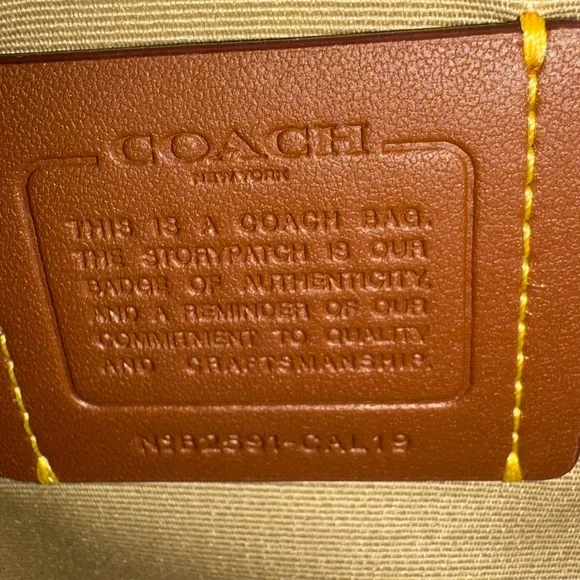 NWT Coach Mini Rowan Lemon (NYC) Crossbody Satchel - Picture 10 of 15